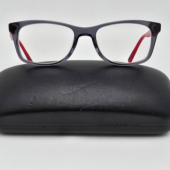 Nike 5538 070 Anthracite Red Kids Eyeglasses Frame w/ Case 49-17-135